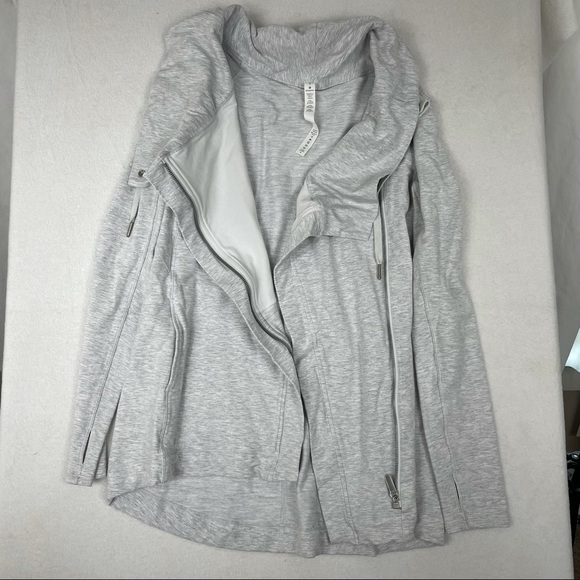 Lululemon Coast Easy Wrap Jacket Size 8 Gray - Picture 5 of 15